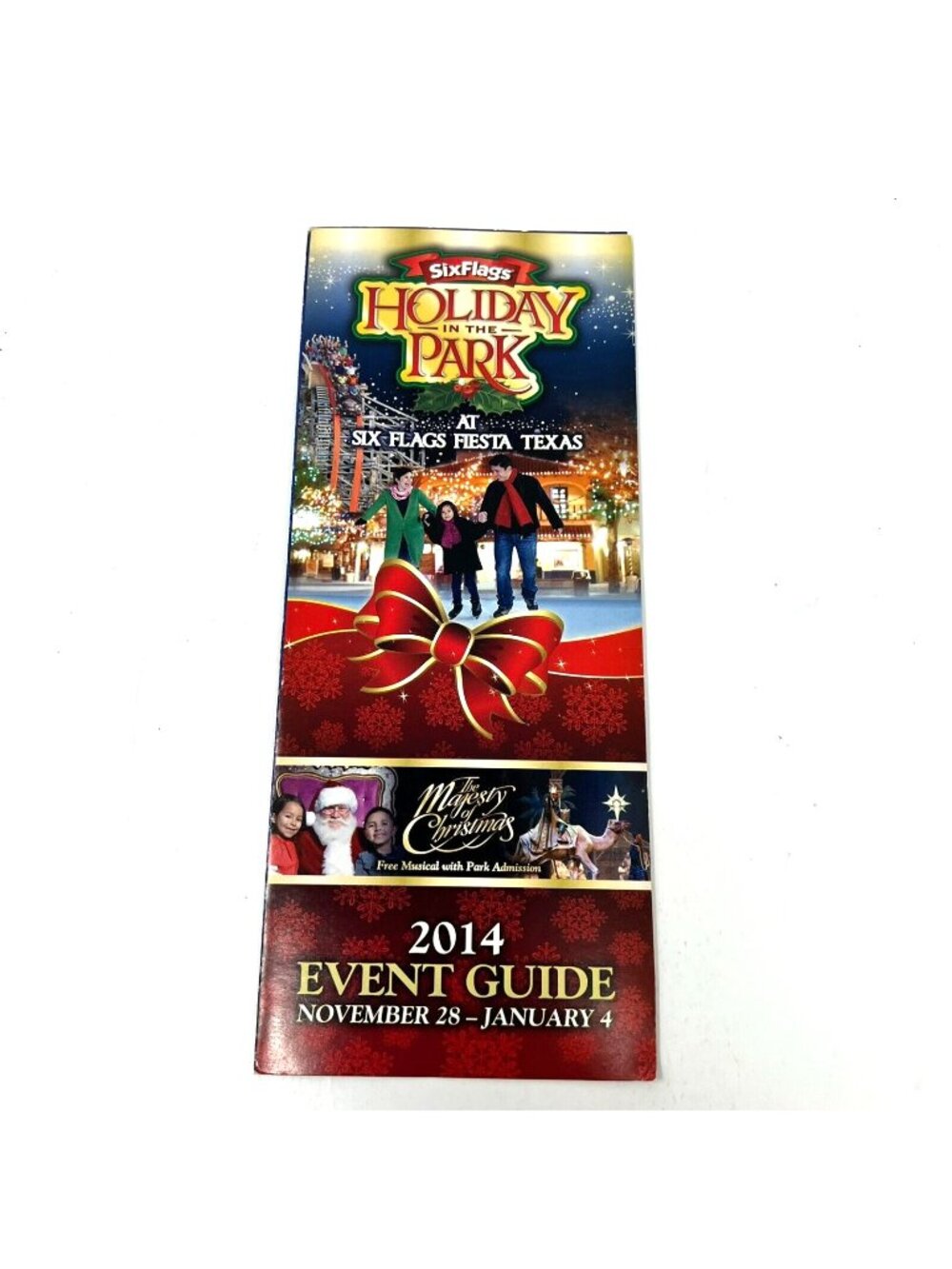 2014 Six Flags Fiesta Texas Holiday in the Park HIP Map and Guide Event Guide